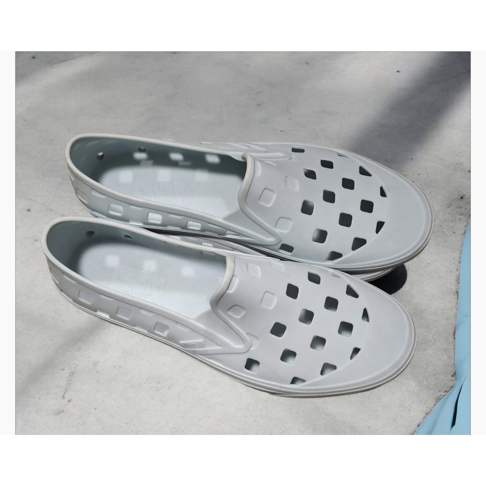 Vans Off The Wall Trek Men's 11 Pale Aqua Rubber Activewear/Water Slip On Shoes